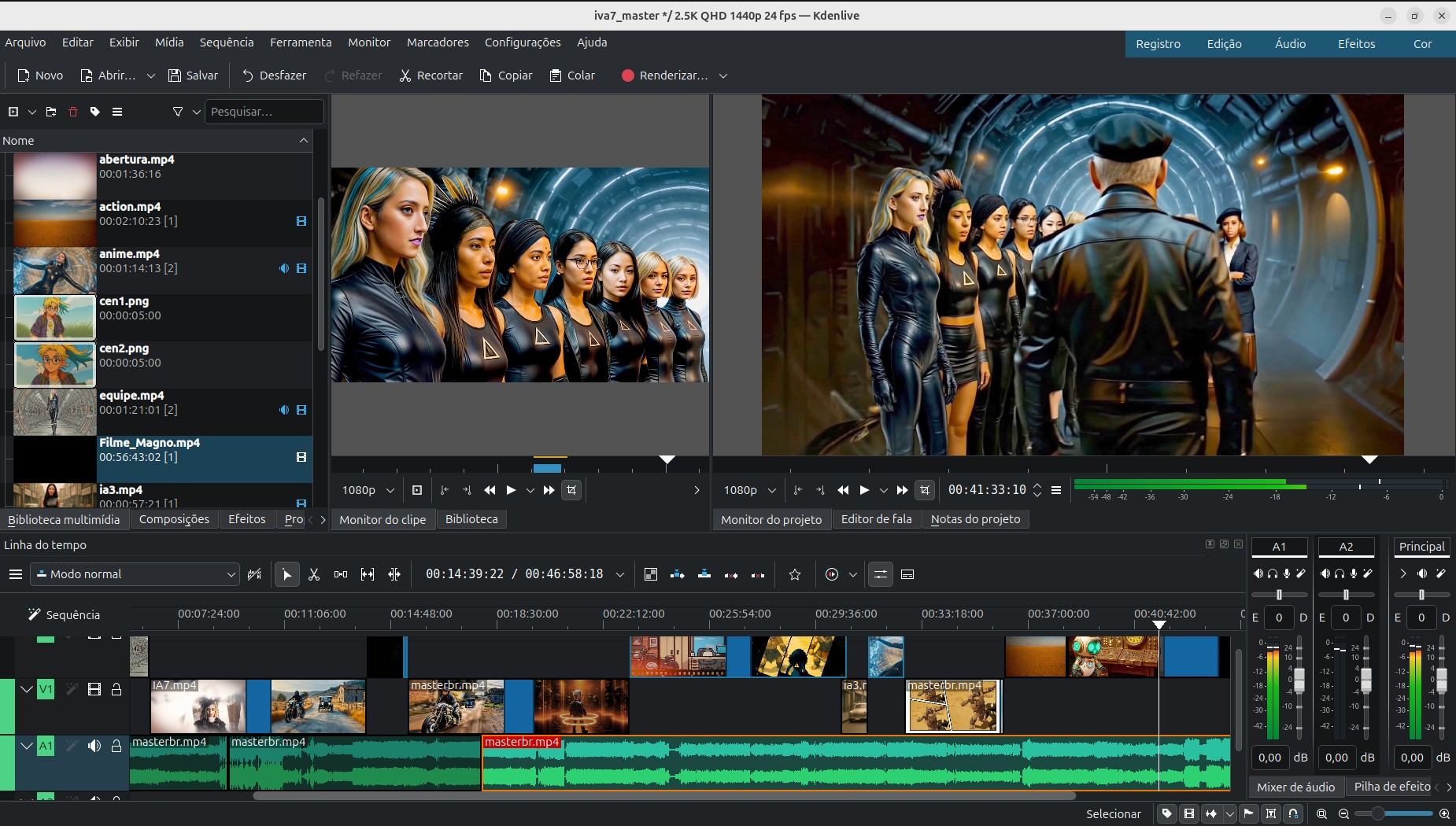 IVA DELTA 7 editing in Kdenlive
